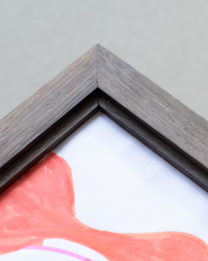 Frame in smoked oak, wood