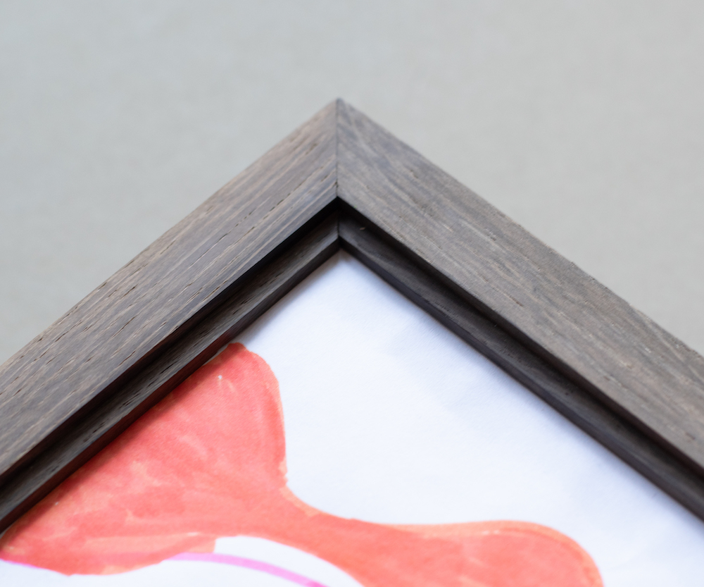 Frame in smoked oak, wood